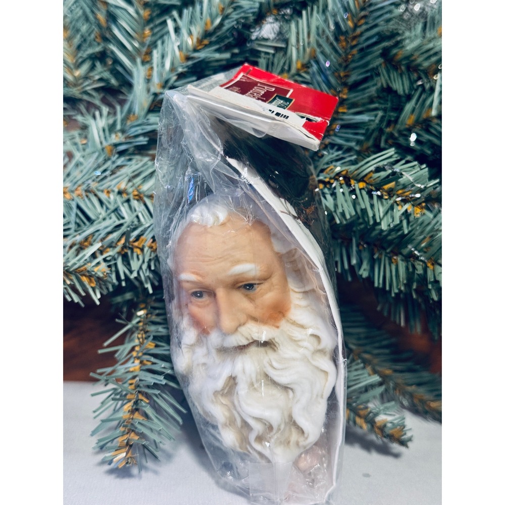 Mangelsen's Porcelain Santa Head Hands Kit White Woodland Vintage DIY